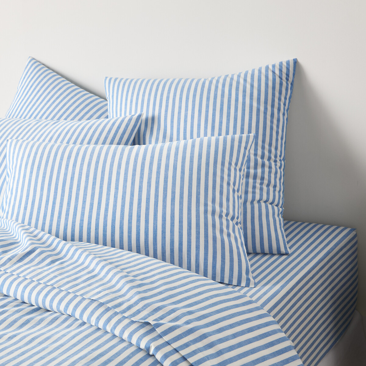 LA REDOUTE INTERIEURS<br>Fronha de algodão, azul, Soizic