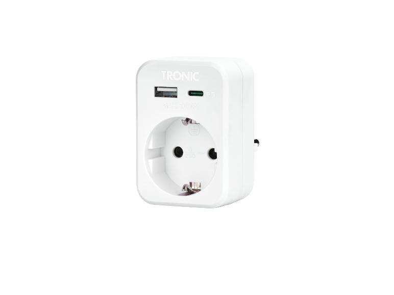Stopcontact adapter met USB-aansluitingen