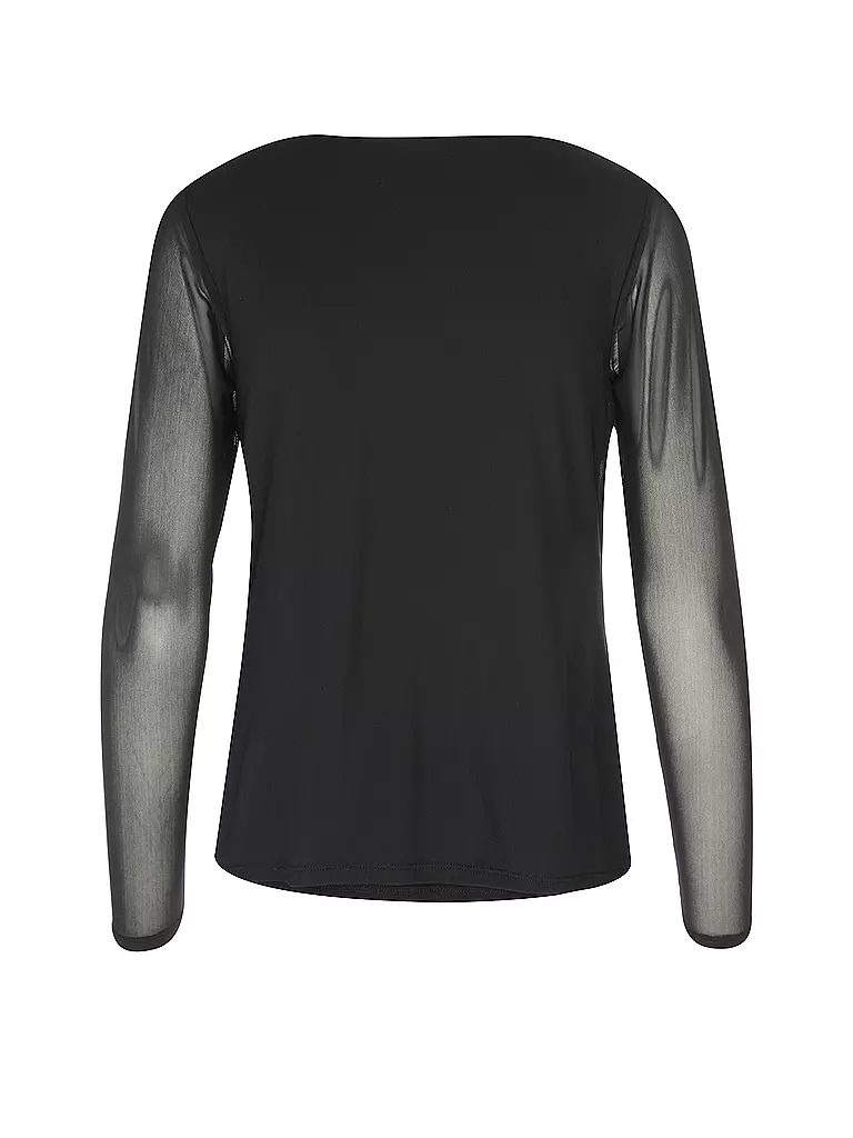 COMMA Langarmshirt  schwarz