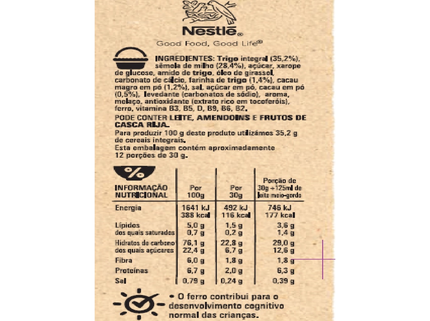 CEREAIS NESTLÉ COOKIE CRISP BOLACHA E CHOCOLATE 375G