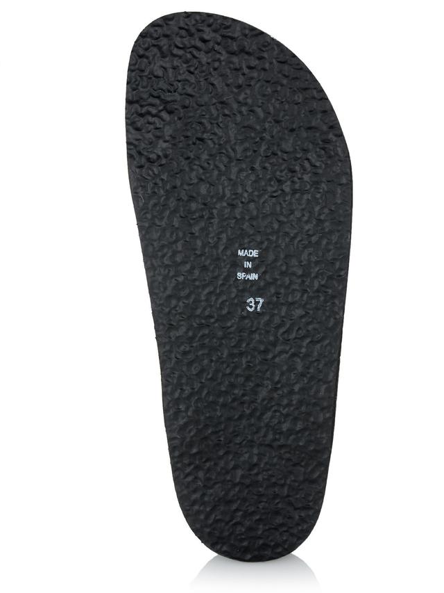 Pantolette in Lack-Optik