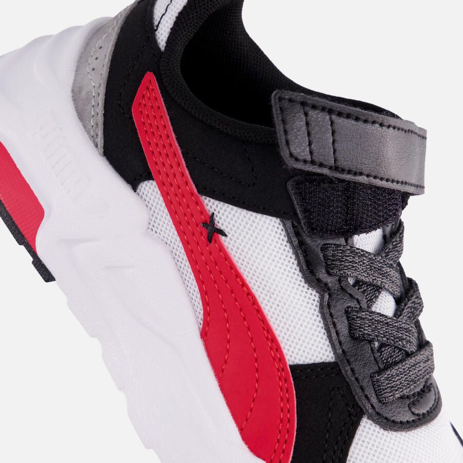 PUMA Trinity 2 LT Mid 90 PS kinder sneakers wit zwart