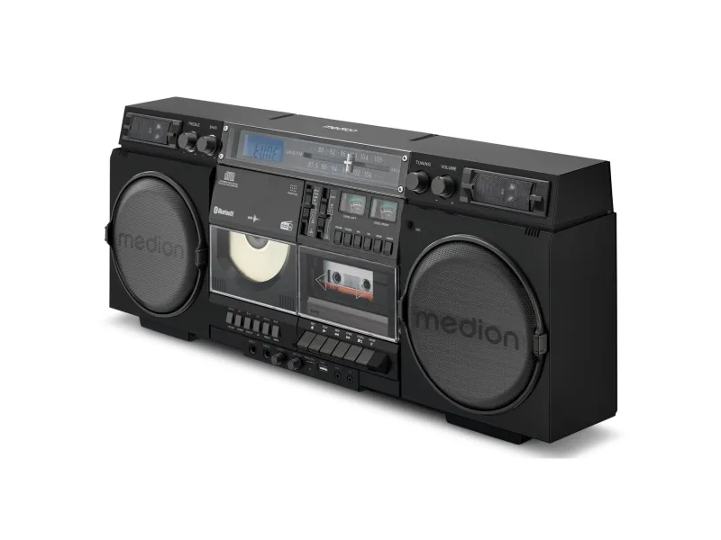 MEDION LIFE P66538, Sort, 20 W, 2-vejs, DAB , FM, PLL, LCD, 10 m