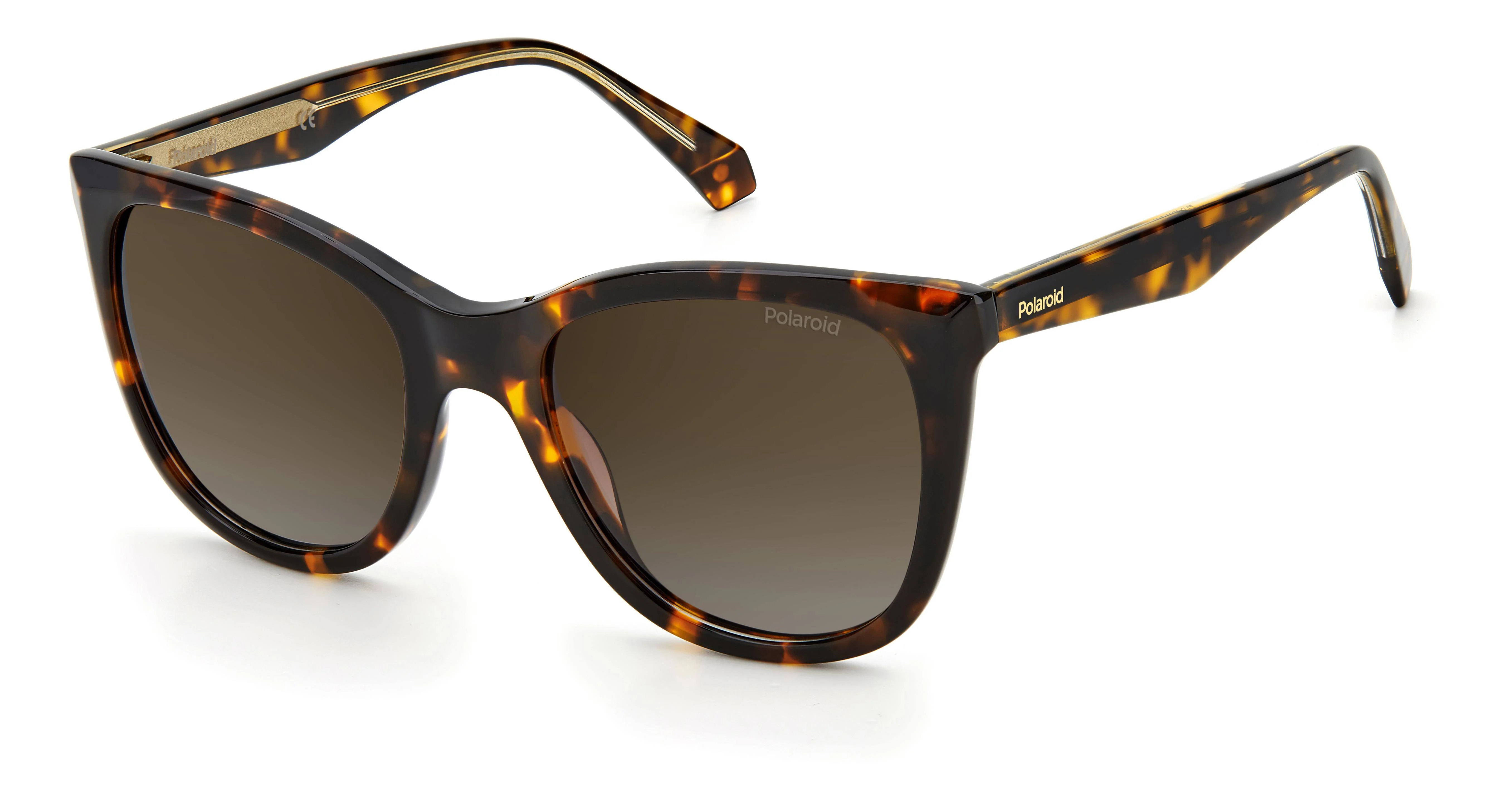 Polaroid zonnebril 4096 SX met tortoise print bruin