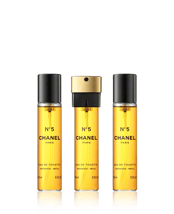 Chanel No. 5 edt purse spray refill 3x20ml