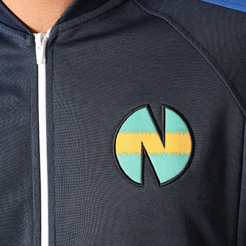 Veste Zippée A Bandes Newteam 1 V2 Bleu Marine