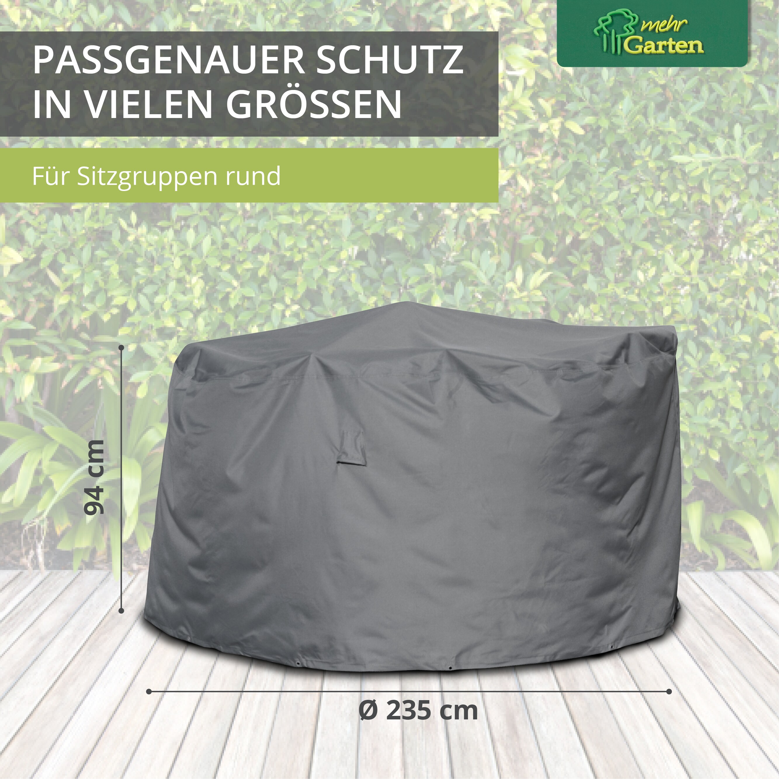 Premium Schutzhülle für Sitzgruppe rund