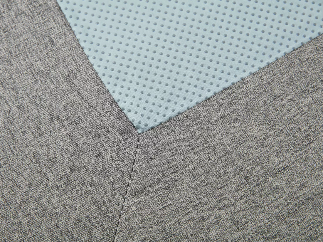 Sommier déco tapissier 160 x 200 cm déhoussable - Gris - ISANI de YSMÉE
