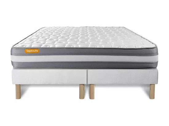 Matelas 160x200 + double sommiers 80x200 Memo Plus Mémoire de forme 3 zones