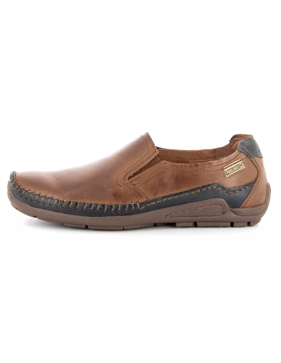 PIKOLINOS PIBALI CUIR NAVY 06H 3128 - Bateaux & mocassins Cuirbleu