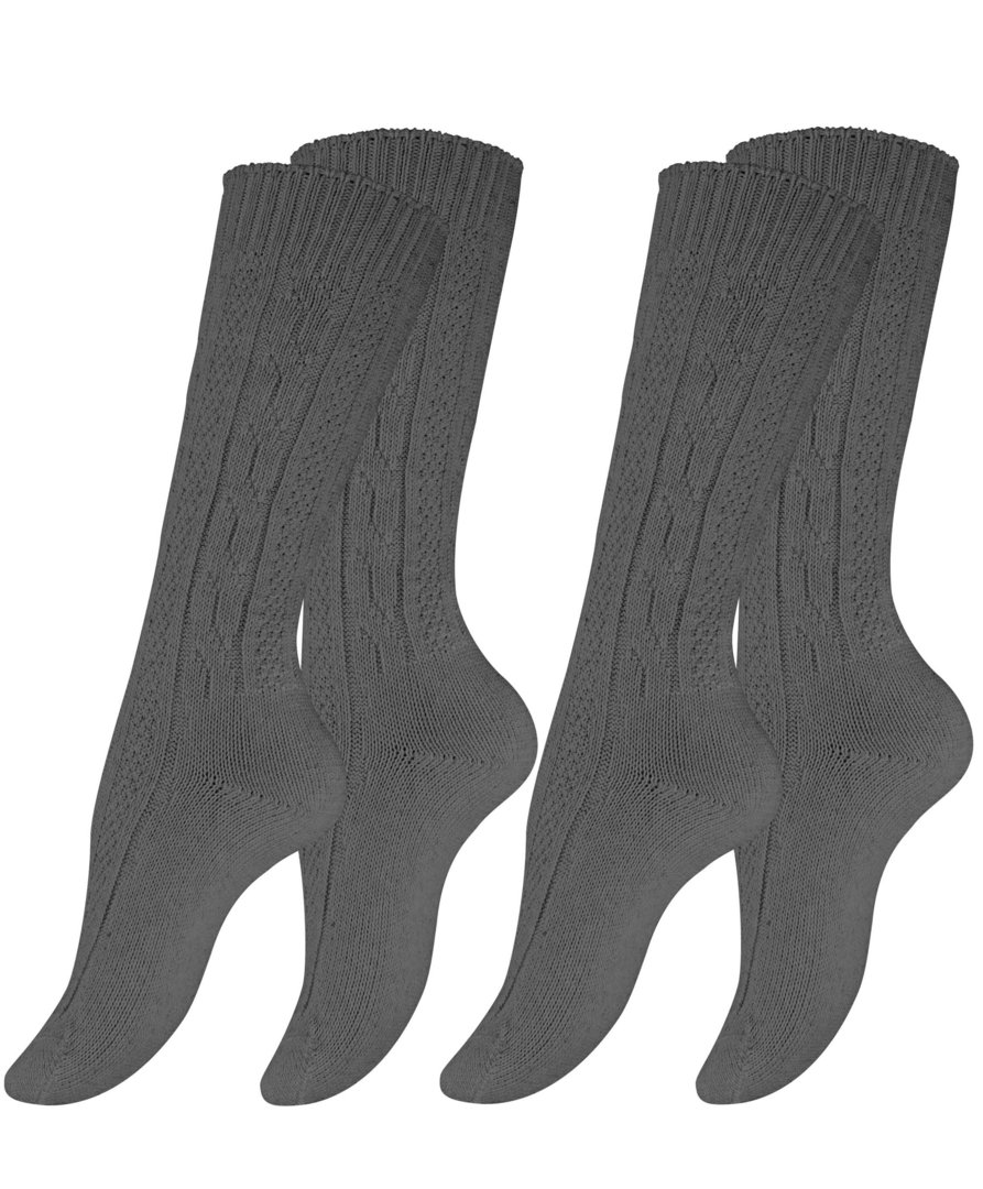 Cotton Prime® Trachtensocken 2 Paar, mit Zopfmuster