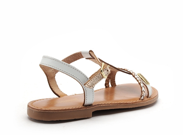Les tropeziennes nu pieds enfant badou e blanc