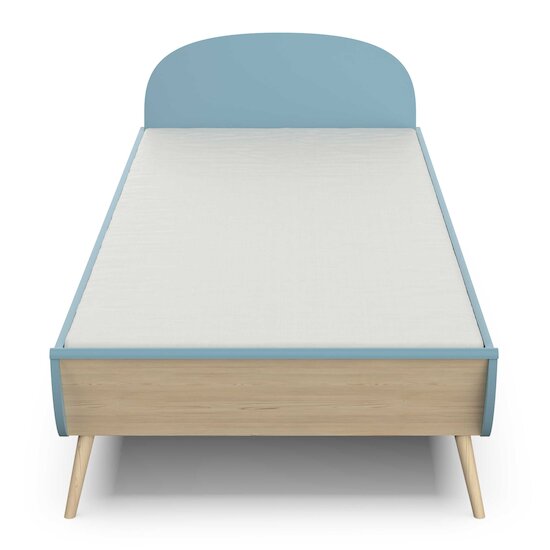 Firmiana Lit junior   Bleu Orage / Bois Naturel        90 x 200 cm   de               CBA Meubles