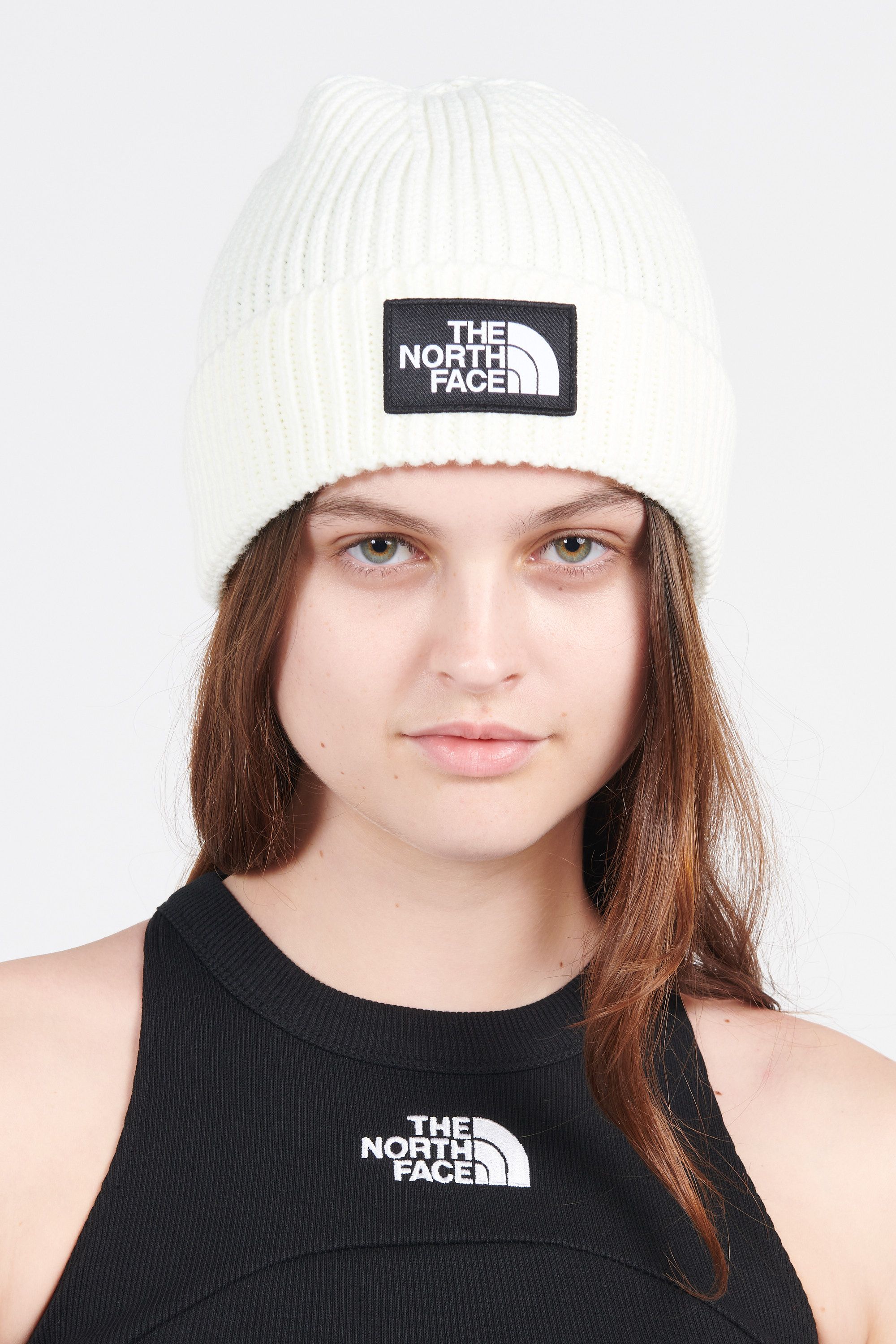 THE NORTH FACE Bonnet TNF LOGO BOX CUF BNE Beige