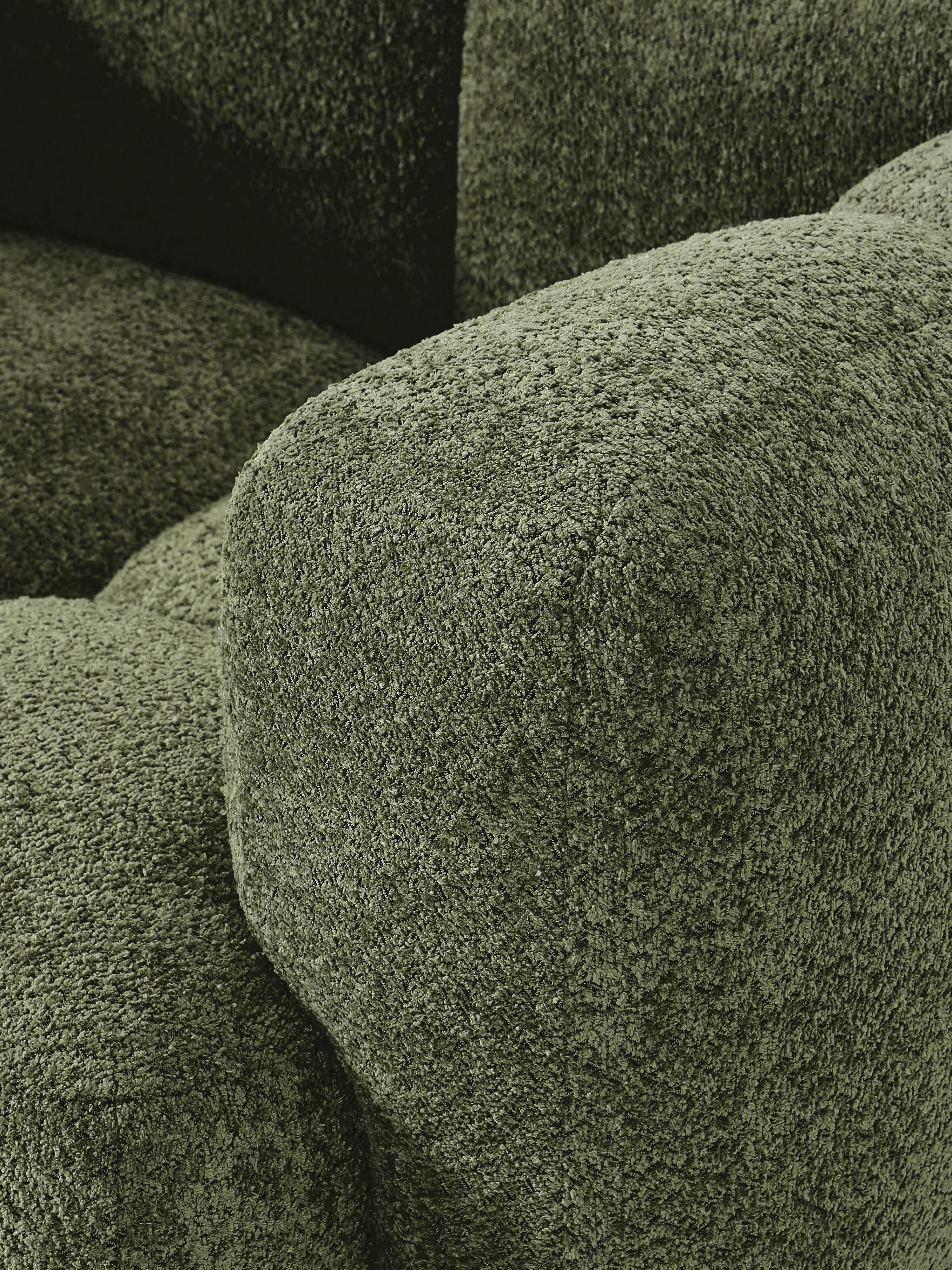 Loungefauteuil Tayla van teddy bouclé