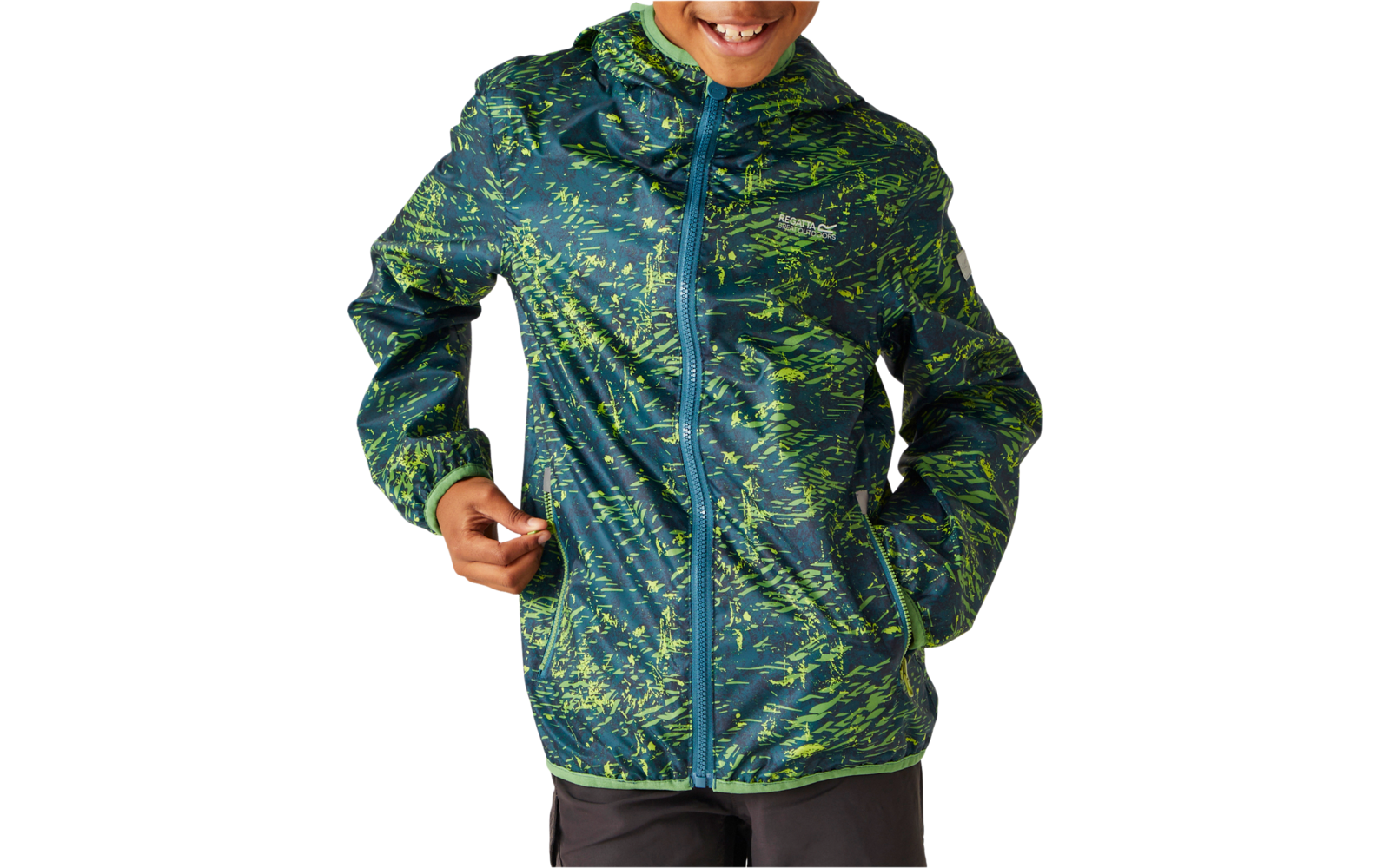 Regatta Printed Lever Kinder Regenjacke