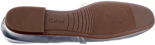 Gabor zilver 64.141.61 - maat 9 ballerina zilver - maat 9 Calandschoen