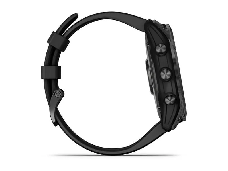 Garmin fenix 7X Solar - 51 mm - skifergrå - sportsur med bånd - silikone - sort - håndledsstørrelse: 127-210 mm - display 1.4