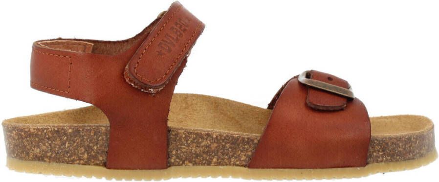Develab leren sandalen cognac Bruin Jongens Leer Effen 34