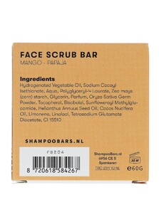 Shampoo Bars Gezichtsscrub Mango en Papaja 60GR