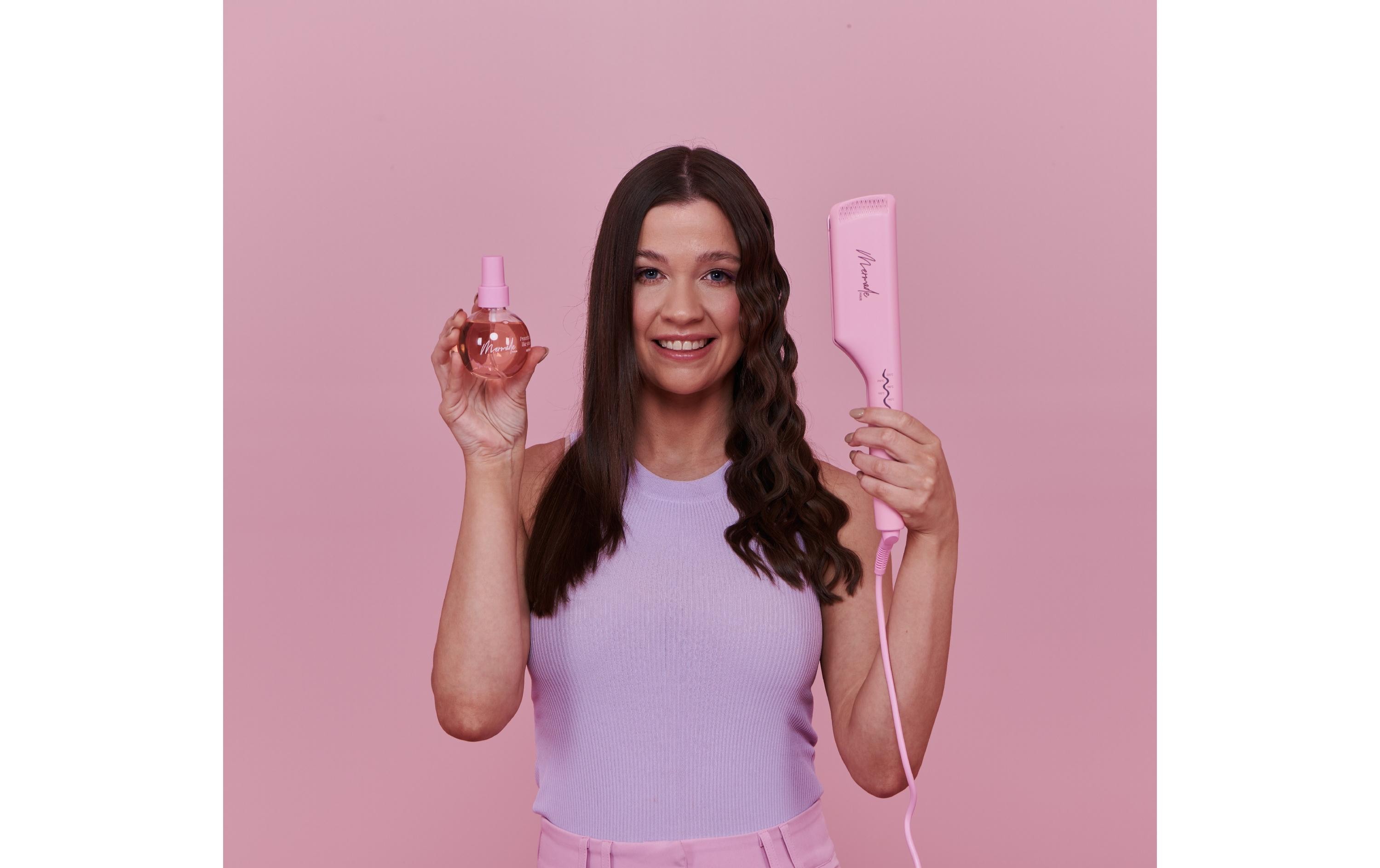 Welleneisen Double Waver PinkWelleneisen mit ionischen Keramikplatten