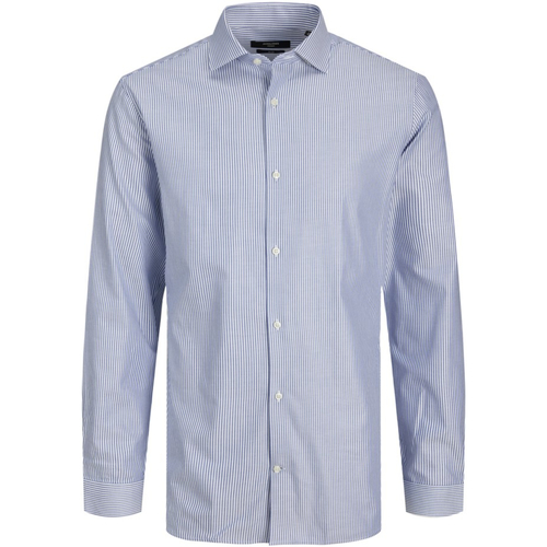 Jack & Jones - 12248867 JPRBLAPARKER STRIPE SHIRT L/S COMFORT PERFECT NAVY Azul