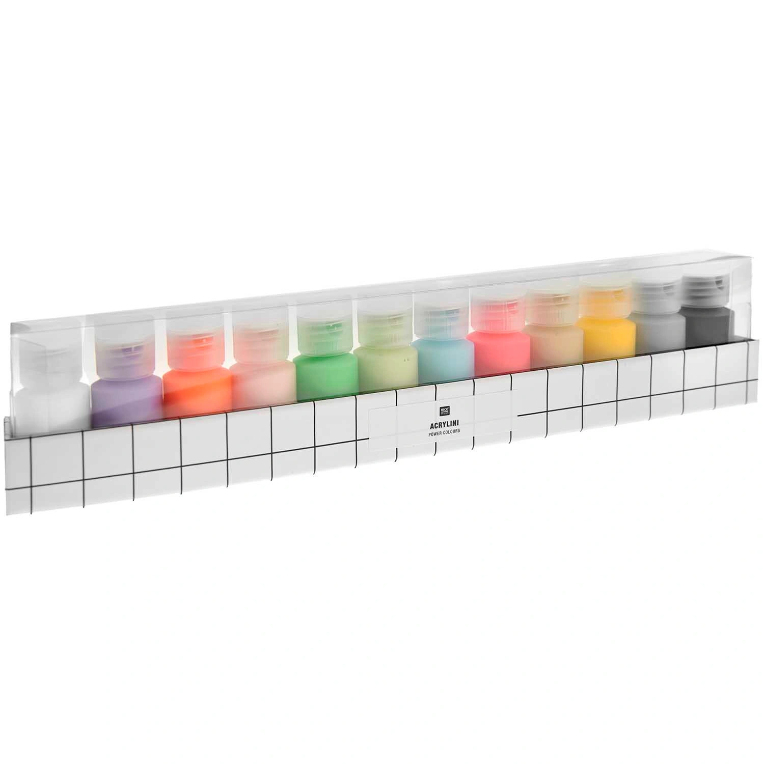 Acryl-Farben ACRYLINI (12x22ml) in power colours