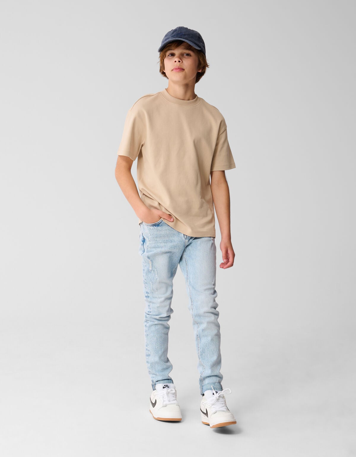 Basic T-shirt Zand