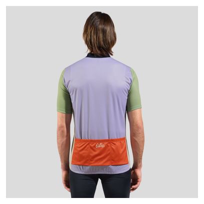 Maillot Manches Courtes Odlo Heritage Essentials Bleu marine/Gris clair/Multi
