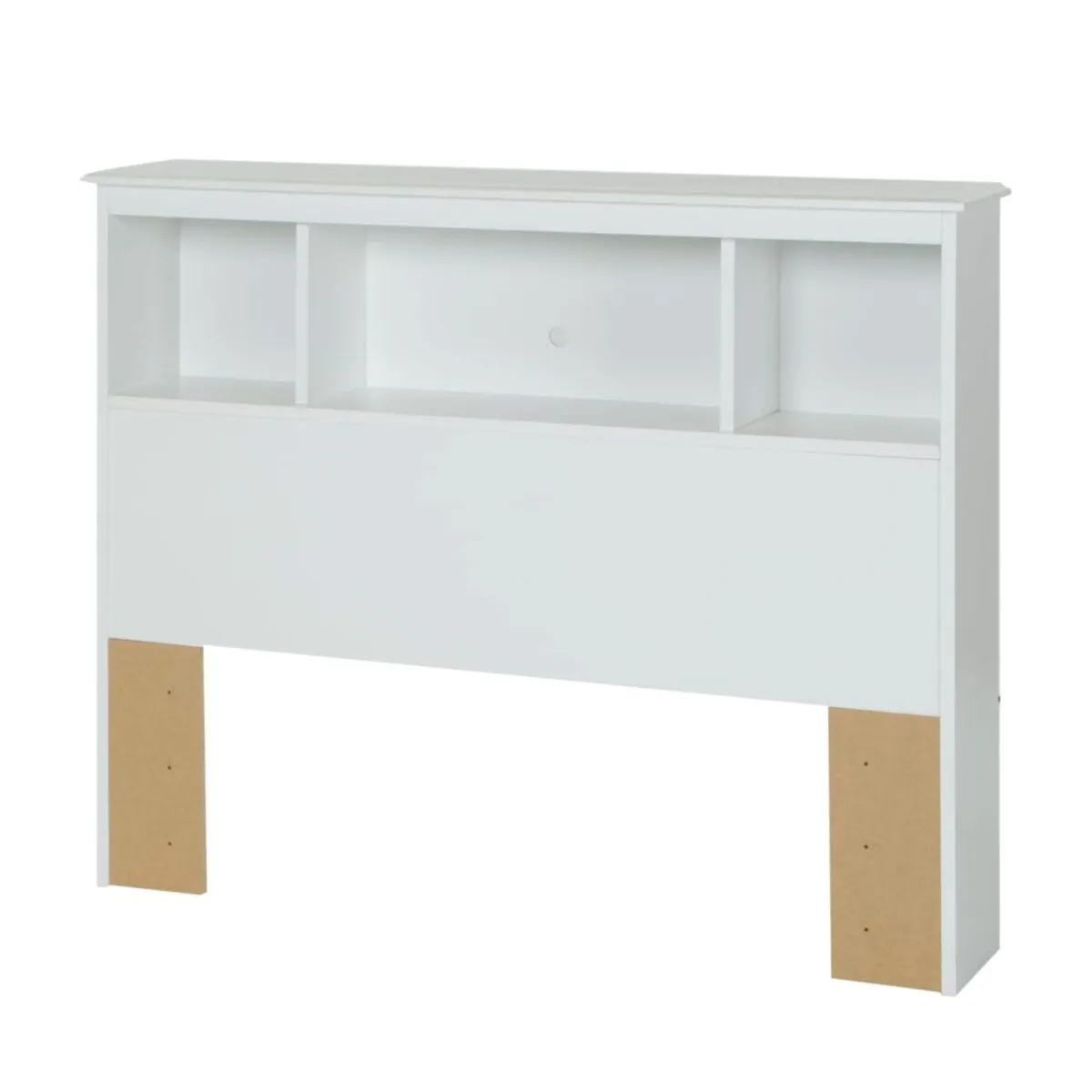 South Shore Crystal Tête de lit bibliothèque Simple - Blanc Solide