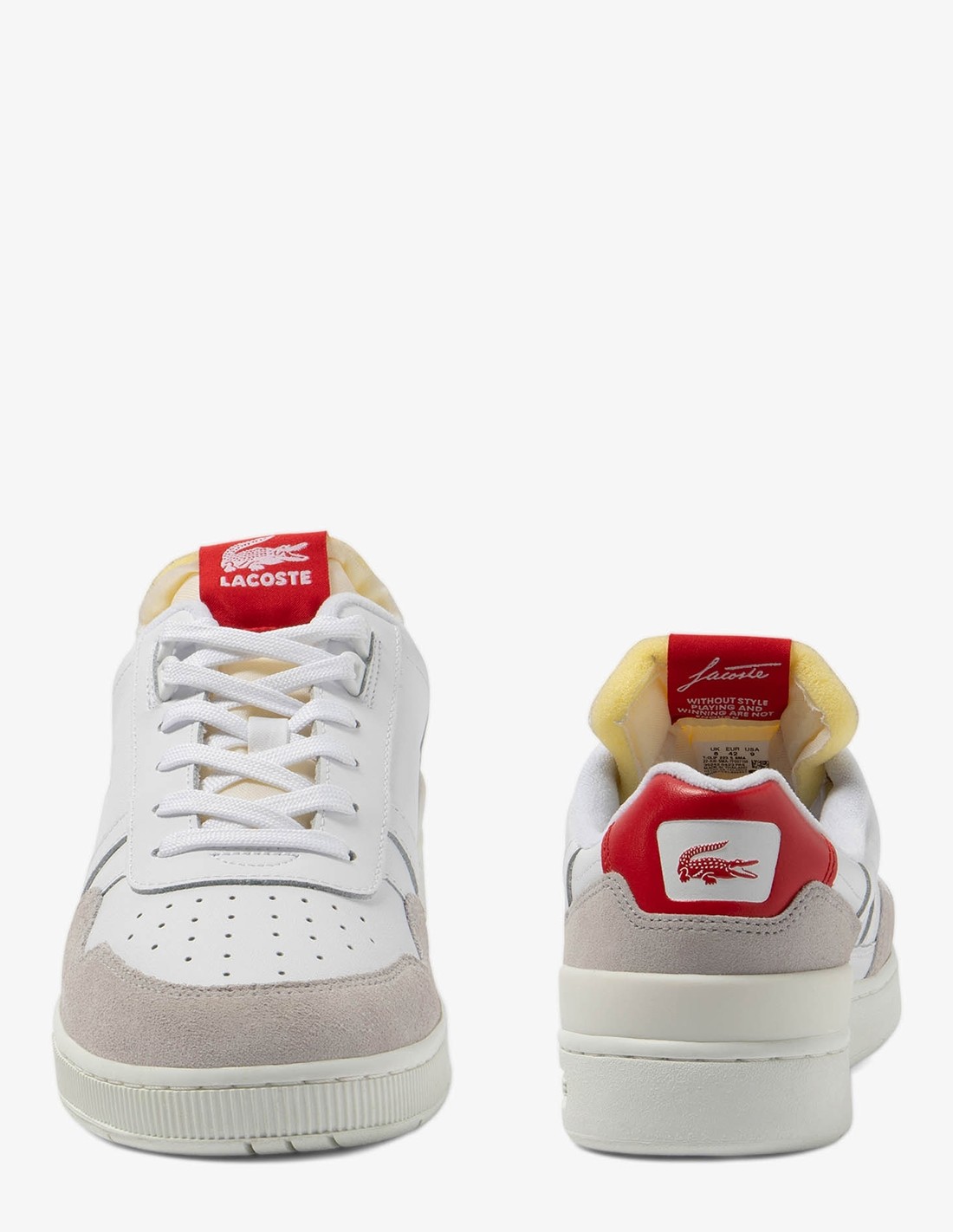 lacoste Sneakers Homme t-clip 223 5 sma Blanc/Rouge