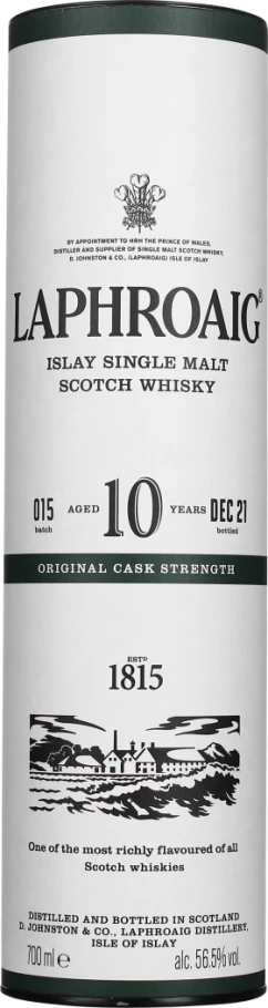 LAPHROAIG 10 YEARS CASK STRENGTH 2021 BATCH 15 70CL