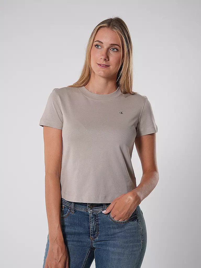 CALVIN KLEIN JEANS T-Shirt  beige