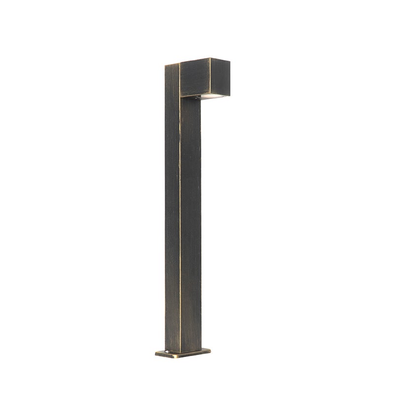 Industriële staande buitenlamp, antiek goud, 65 cm, IP44 - Baleno