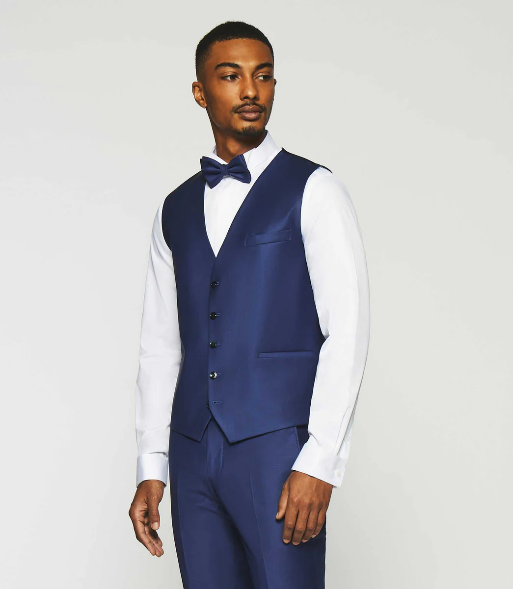 Gilet de costume bleu JFAVORI