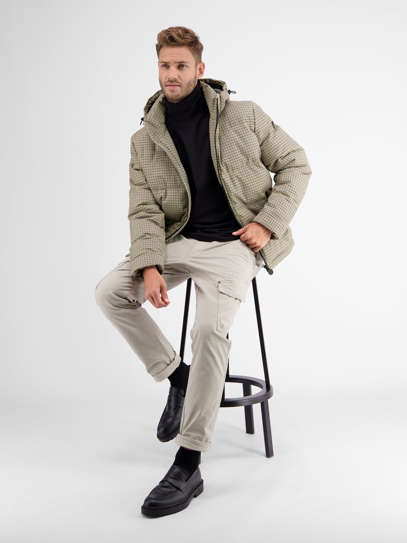 Steppblouson. kariert