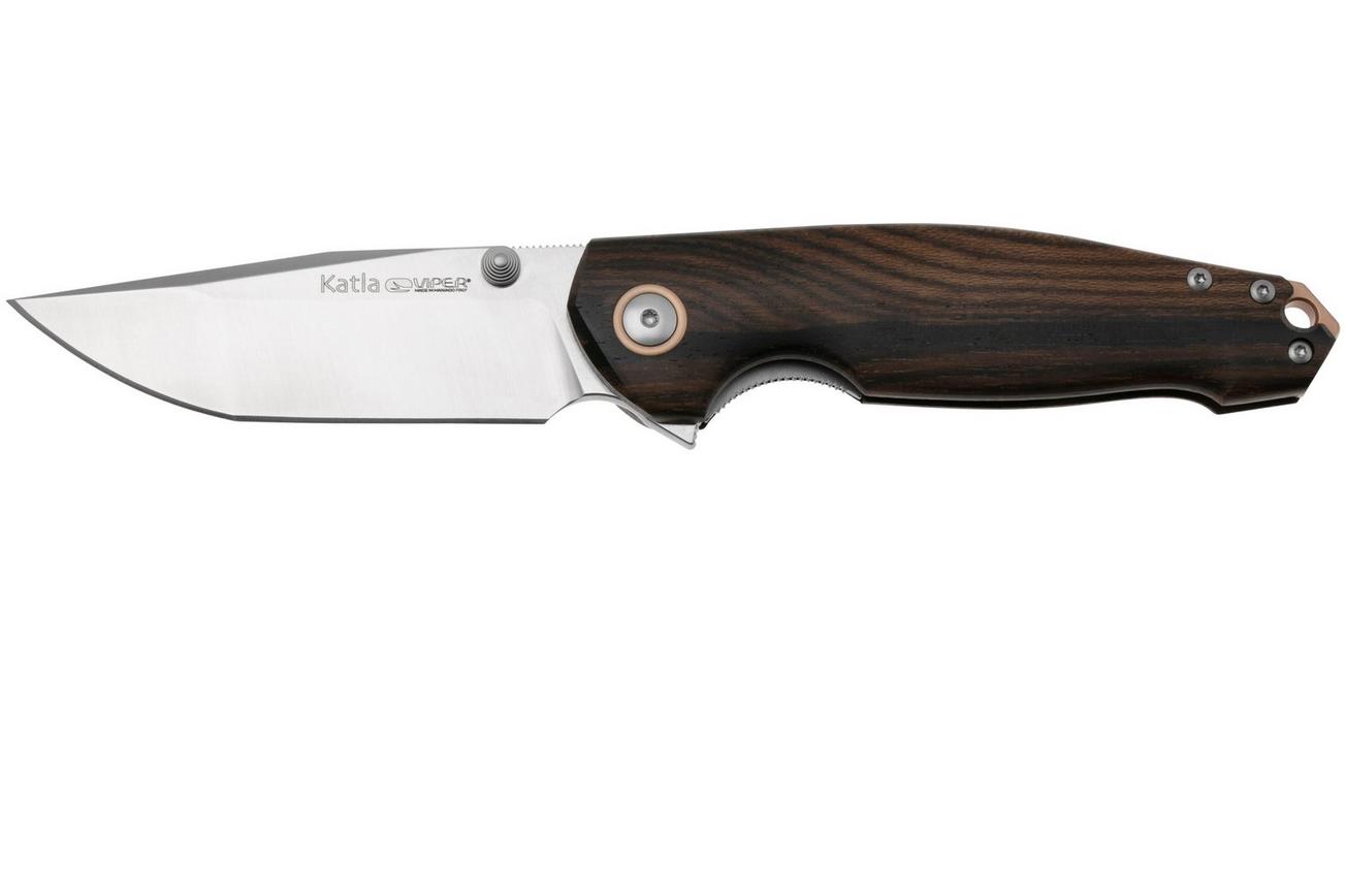 Viper Katla V5985ZI Satin Böhler M390, Zircote Wood, zakmes, Jesper Voxnaes design