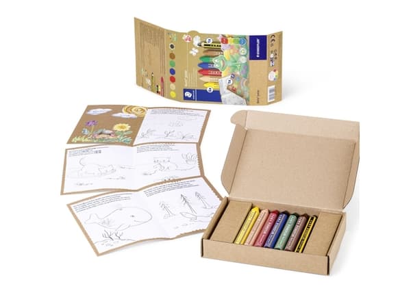 STAEDTLER Noris junior tegnesett, 8-delt sett med maleaktiviteter for småbarn fra 2 år og oppover, - 1 stk (61 C1)