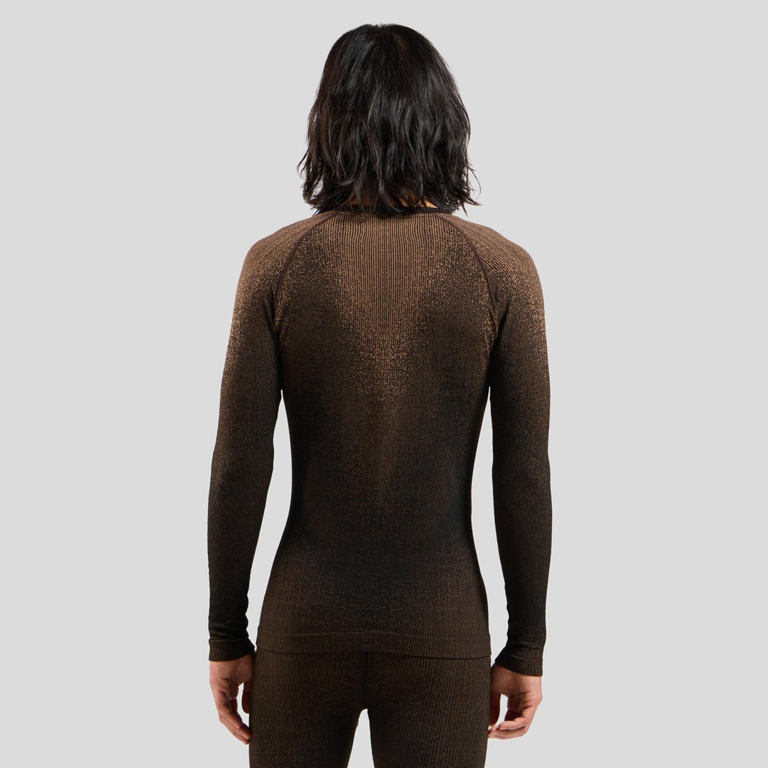 Odlo Performance Warm Blackcomb Crew Neck Maillot De Corps Hommes - Marron