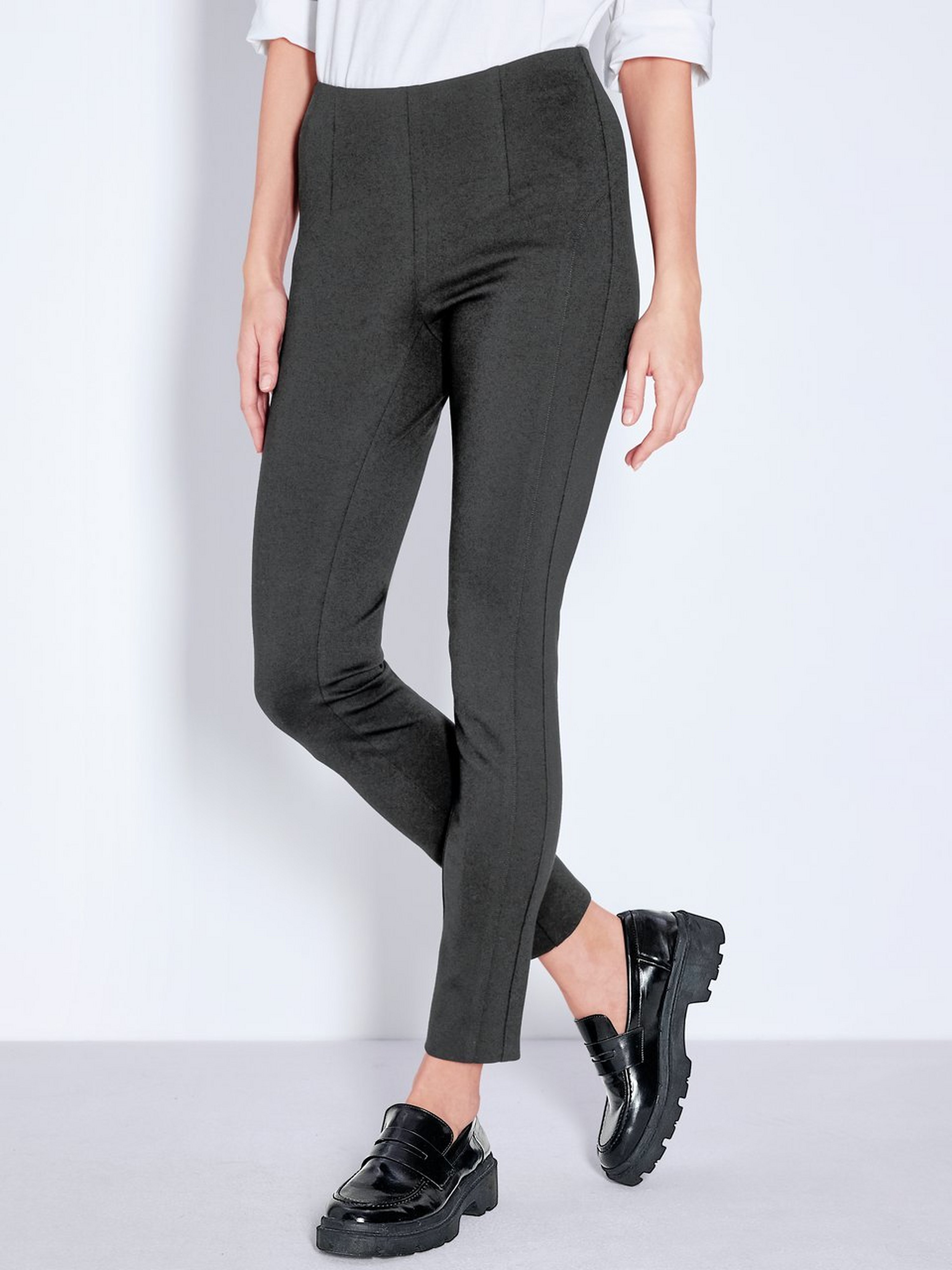 Knöchellange Jersey-Hose Passform Sylvia
