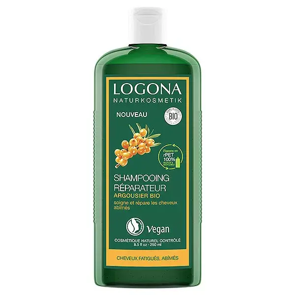 Shampoo Reparador para Cabelo Logona com Espinheiro-marinho Orgânico 250ml