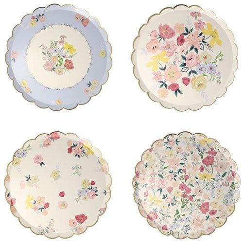 Meri meri bordjes engelse tuin - small - 8st
