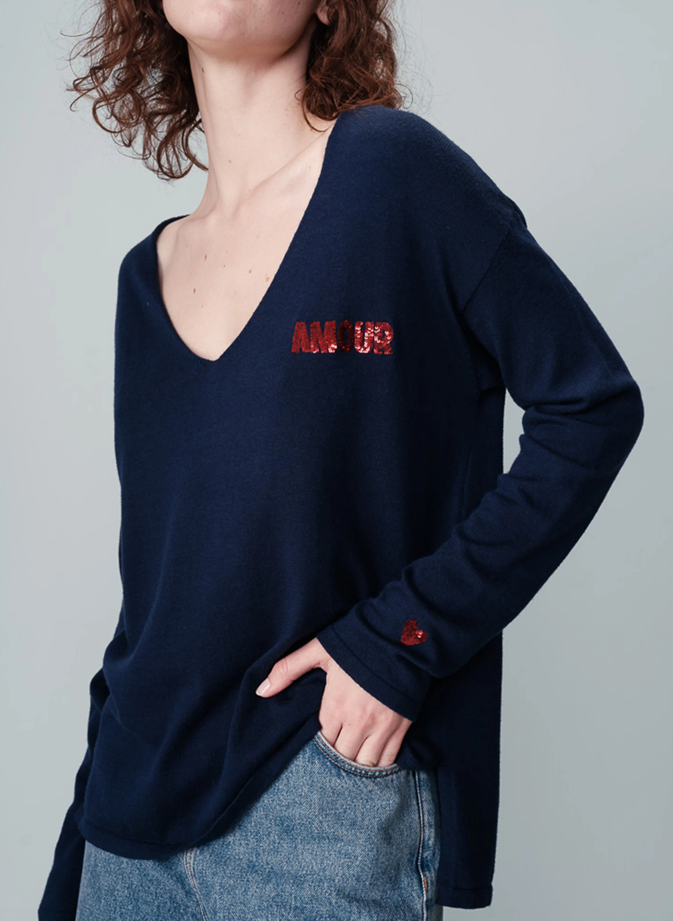 NATSUKI - Pull col V| Bleu