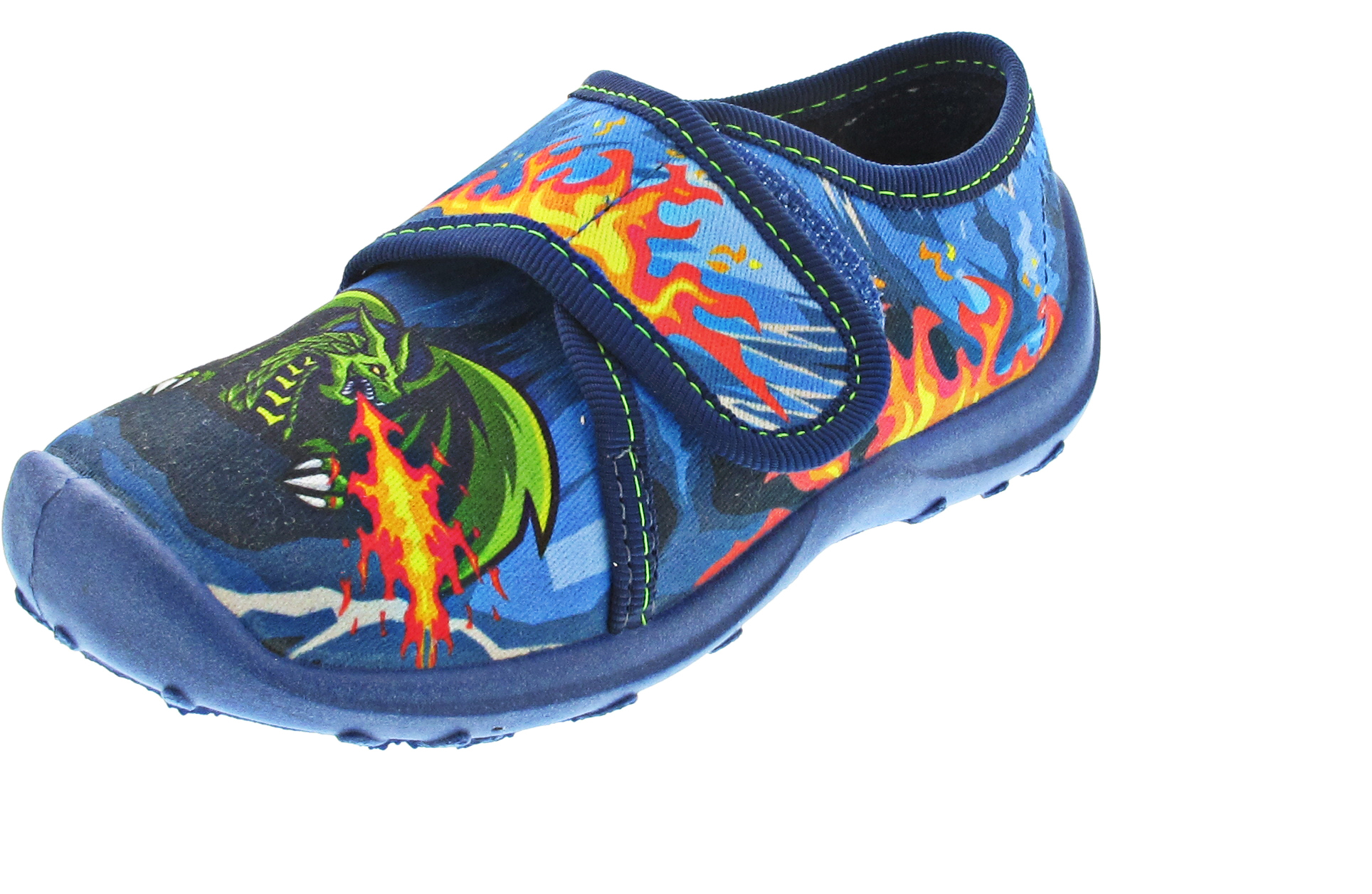 Fischer Markenschuhe Boogy Hausschuh blau