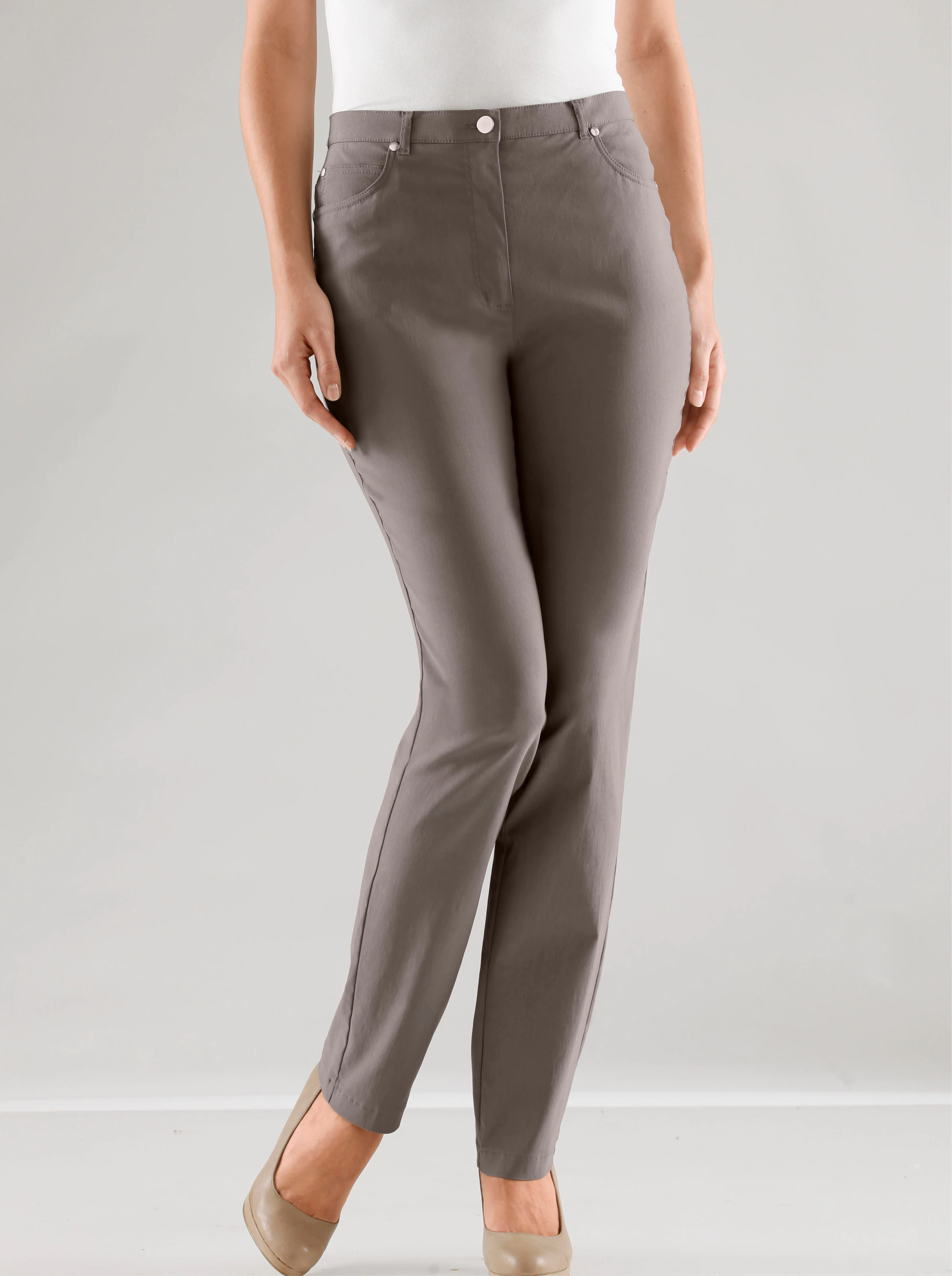 Stehmann Comfort line 5-Pocket-Hose in taupe