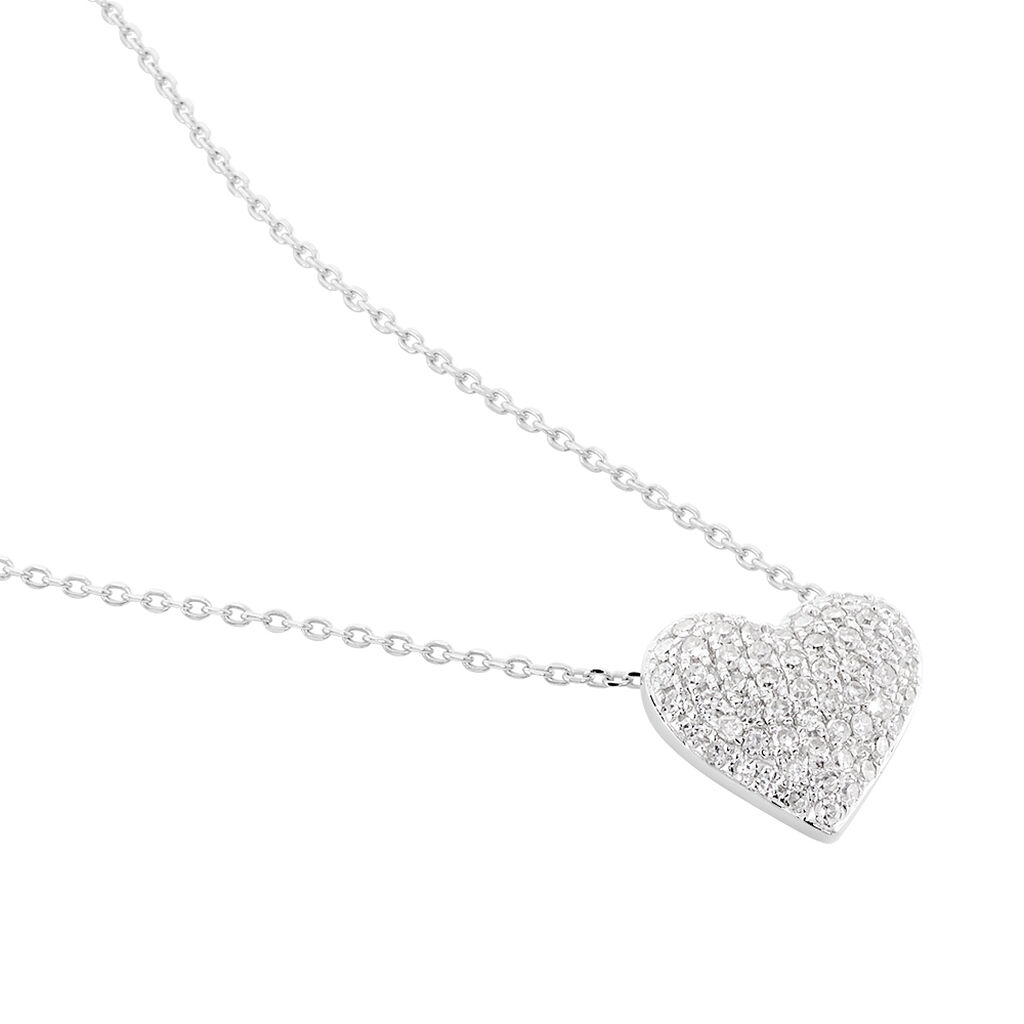 Collier Ti Amo Or Blanc Diamant