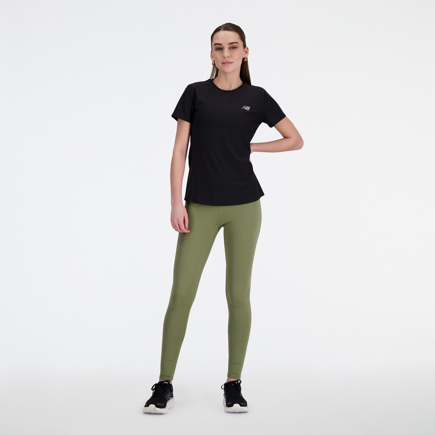 New Balance Jacquard T-Shirt Dames