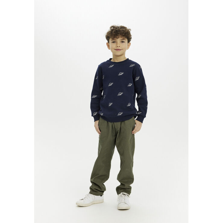 The New TNMarty Pique Sweatshirt Navy blazer plane