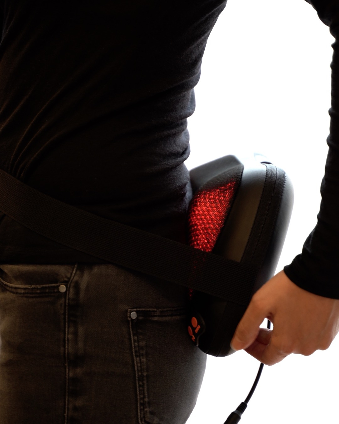 (31x19cm) Nacken Massage Kissen Tiefenknetmassage Massagegerät mit Wärmefunktion 8 Massagebälle - Schwarz