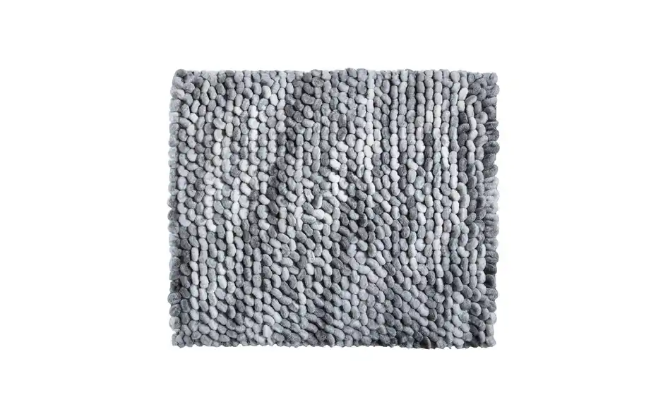 como Badteppich Punto Silbergrau 55x65 cm